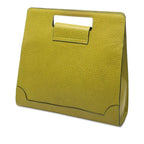 Celine Cutout Handle Square Handbag Green Leather — view 2