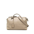 Fendi by the Way Medium 2-Way Shoulder Bag Beige Leather