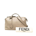 Fendi by the Way Medium 2-Way Shoulder Bag Beige Leather — view 7
