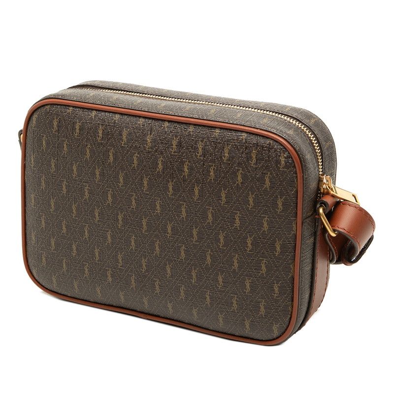 Saint Laurent le Monogram Camera Bag Crossbody Brown Leather — view 2