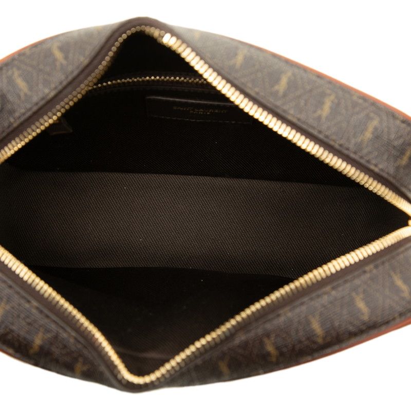 Saint Laurent le Monogram Camera Bag Crossbody Brown Leather — view 4