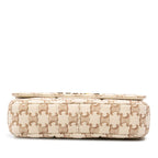Celine Triomphe Chain Shoulder Bag Beige Brown Canvas — view 3