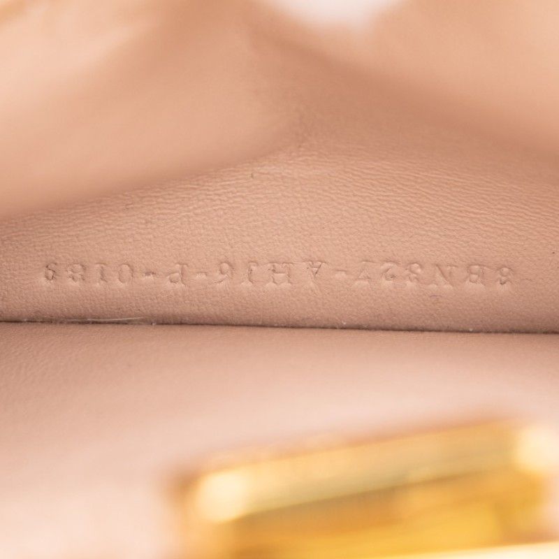 Fendi Peekaboo ISeeU Small Shoulder Bag Beige Pink Shearling — view 6