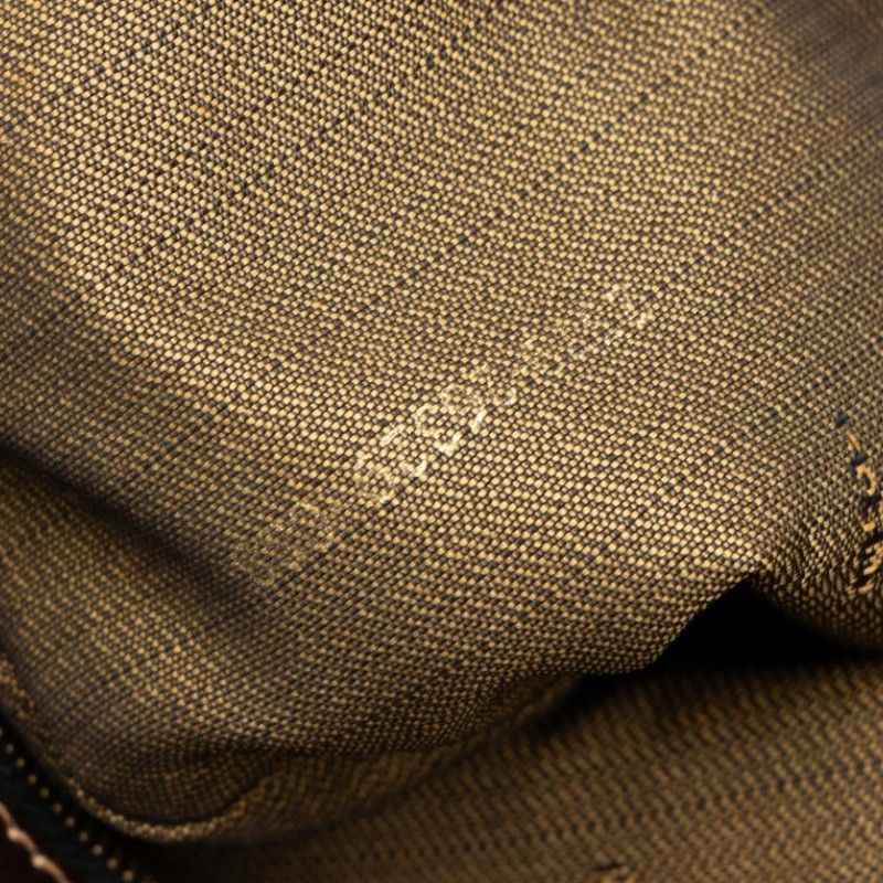 Fendi Zucca Handbag Brown Canvas Leather — view 6