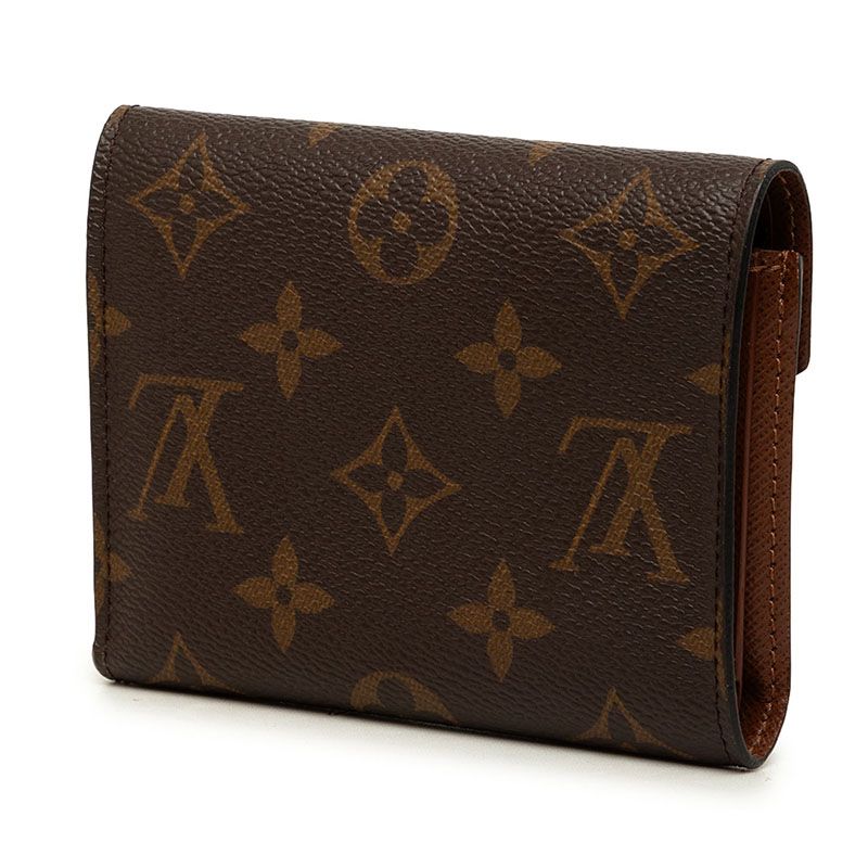 Louis Vuitton Monogram Portefeuille Victorine Bifold Wallet Brown Leather — view 2
