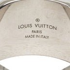 Louis Vuitton Monogram Signet Ring Silver Metal — view 4