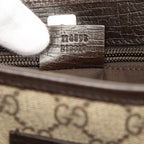 Gucci GG Supreme Tote Shoulder Bag Beige Brown Leather — view 6