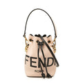 Fendi Mini Montresor Shoulder Bag Pink Black Leather