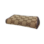 Gucci GG Canvas Coin Purse Leather Beige Brown — view 4