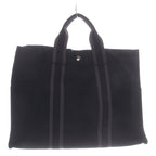 Hermes Fourre Tout GM Tote Bag Canvas Black — view 2