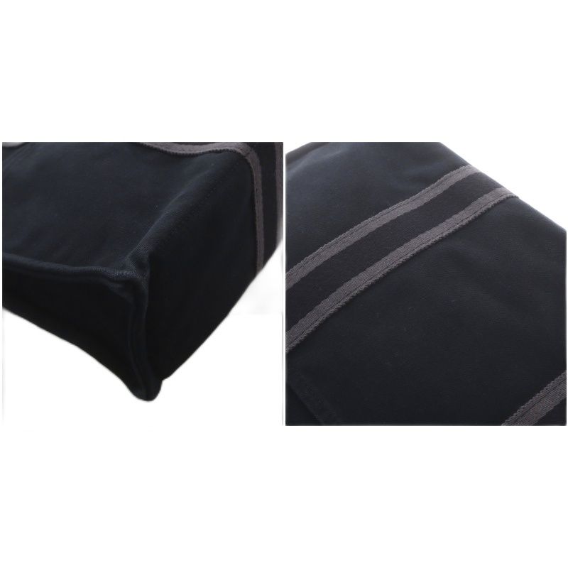 Hermes Fourre Tout GM Tote Bag Canvas Black — view 8