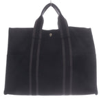 Hermes Fourre Tout GM Tote Bag Canvas Black