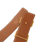 Hermes Constance 75 H Buckle Reversible Belt Leather Logo Brown — view 4