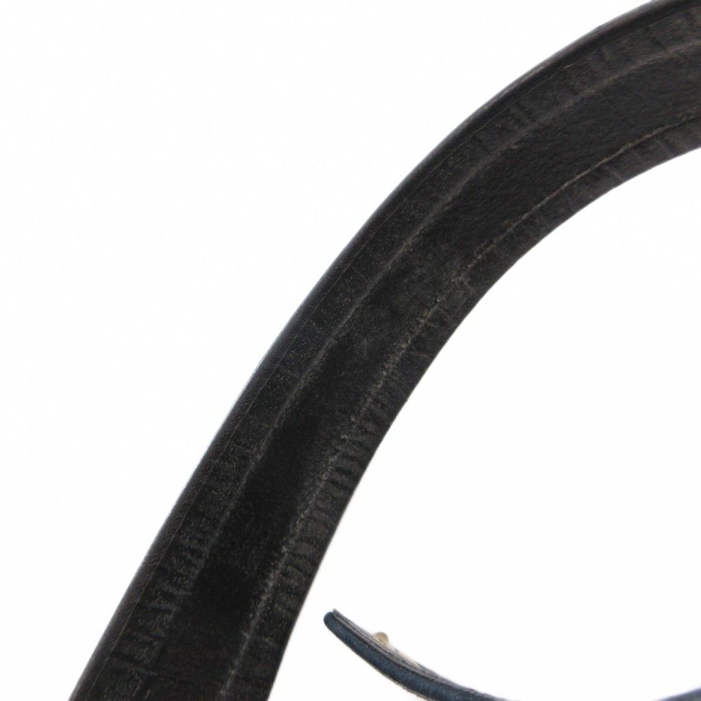 Chanel Rhinestone Belt Leather Bijou Narrow Black — view 5