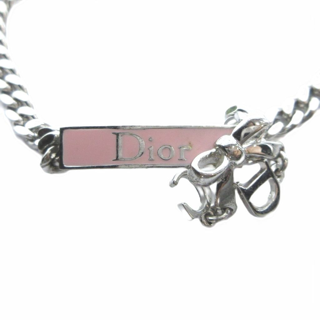 Dior Bracelet Bangle Logo Ribbon Silver — view 3