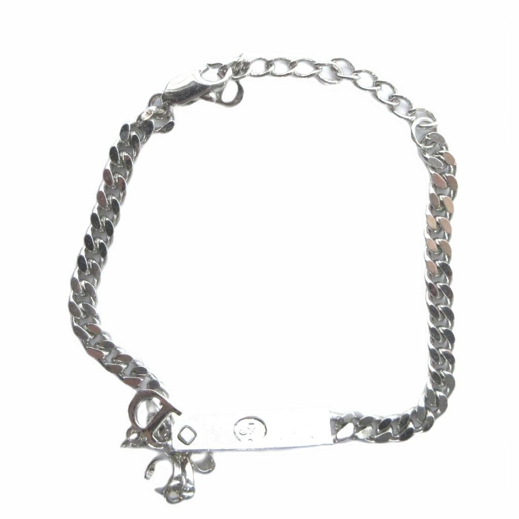 Dior Bracelet Bangle Logo Ribbon Silver — view 2
