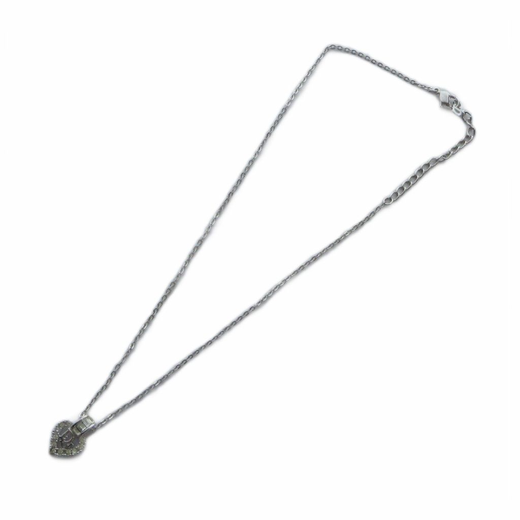 Dior Pendant Logo Rhinestone Silver — view 3