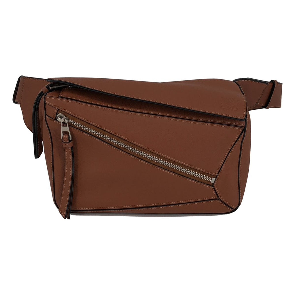 Loewe Leather Puzzle Bum Bag Small Brown