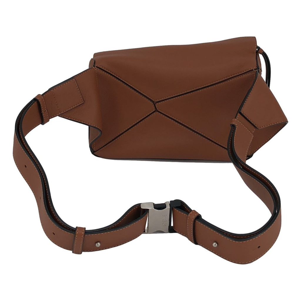 Loewe Leather Puzzle Bum Bag Small Brown — view 2