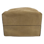 Loewe Suede Leather Handbag Beige Black — view 5