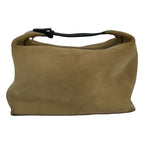 Loewe Suede Leather Handbag Beige Black — view 2