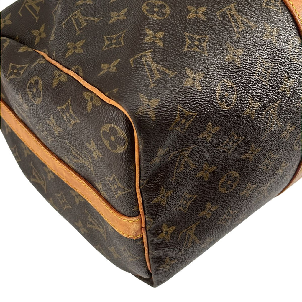 Louis Vuitton Monogram Keepall 55 Boston Bag Brown — view 6