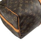 Louis Vuitton Monogram Keepall 55 Boston Bag Brown — view 6