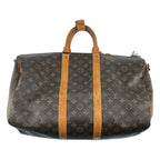 Louis Vuitton Monogram Keepall 55 Boston Bag Brown — view 2