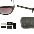 Chanel Side Chain Sunglasses Bordeaux Eyewear — view 8