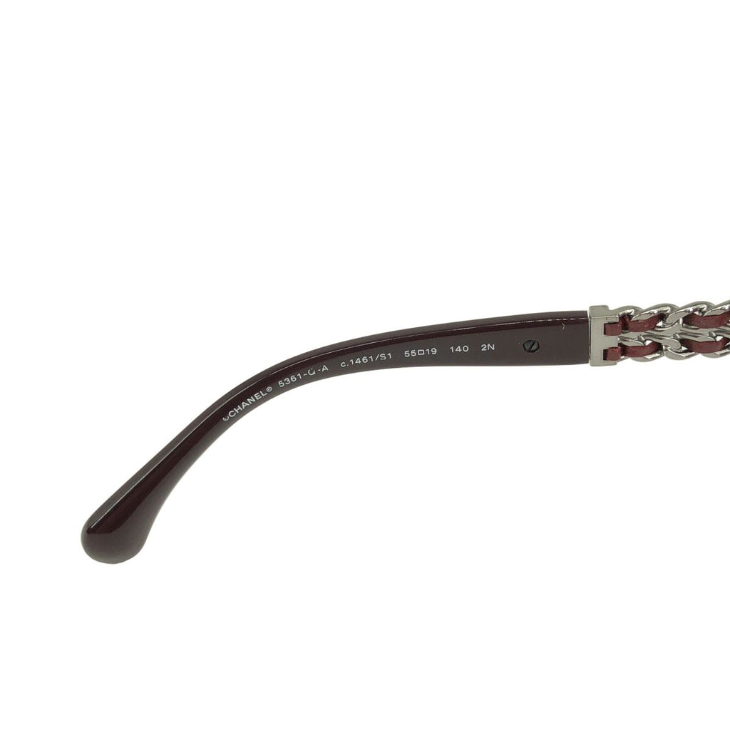 Chanel Side Chain Sunglasses Bordeaux Eyewear — view 7