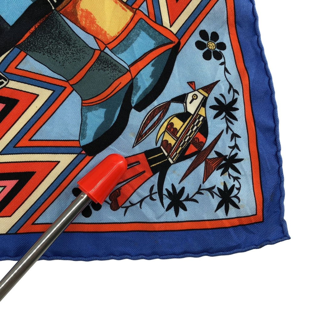 Hermes Carre 90 Kachinas Silk Scarf Multicolor — view 5