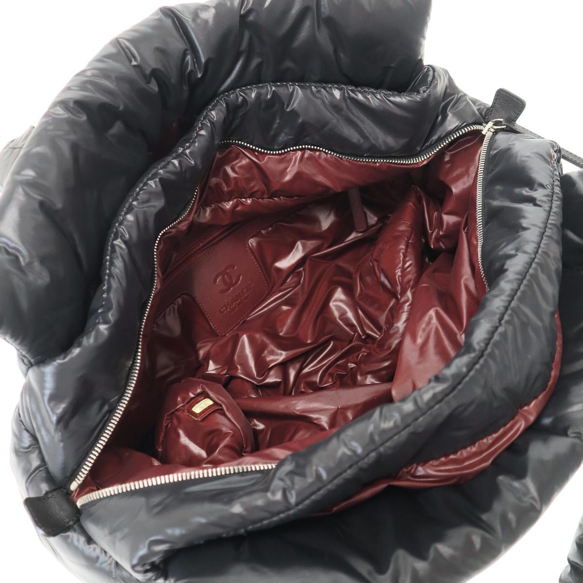 Chanel Coco Cocoon Tote Bag Black — view 6