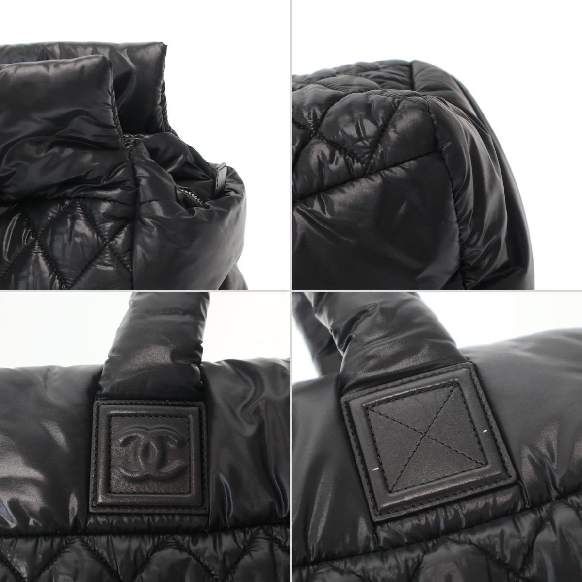Chanel Coco Cocoon Tote Bag Black — view 8