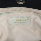 Chanel Camellia Logo Leather Tote Bag Black — view 5