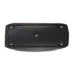 Chanel Camellia Logo Leather Tote Bag Black — view 4