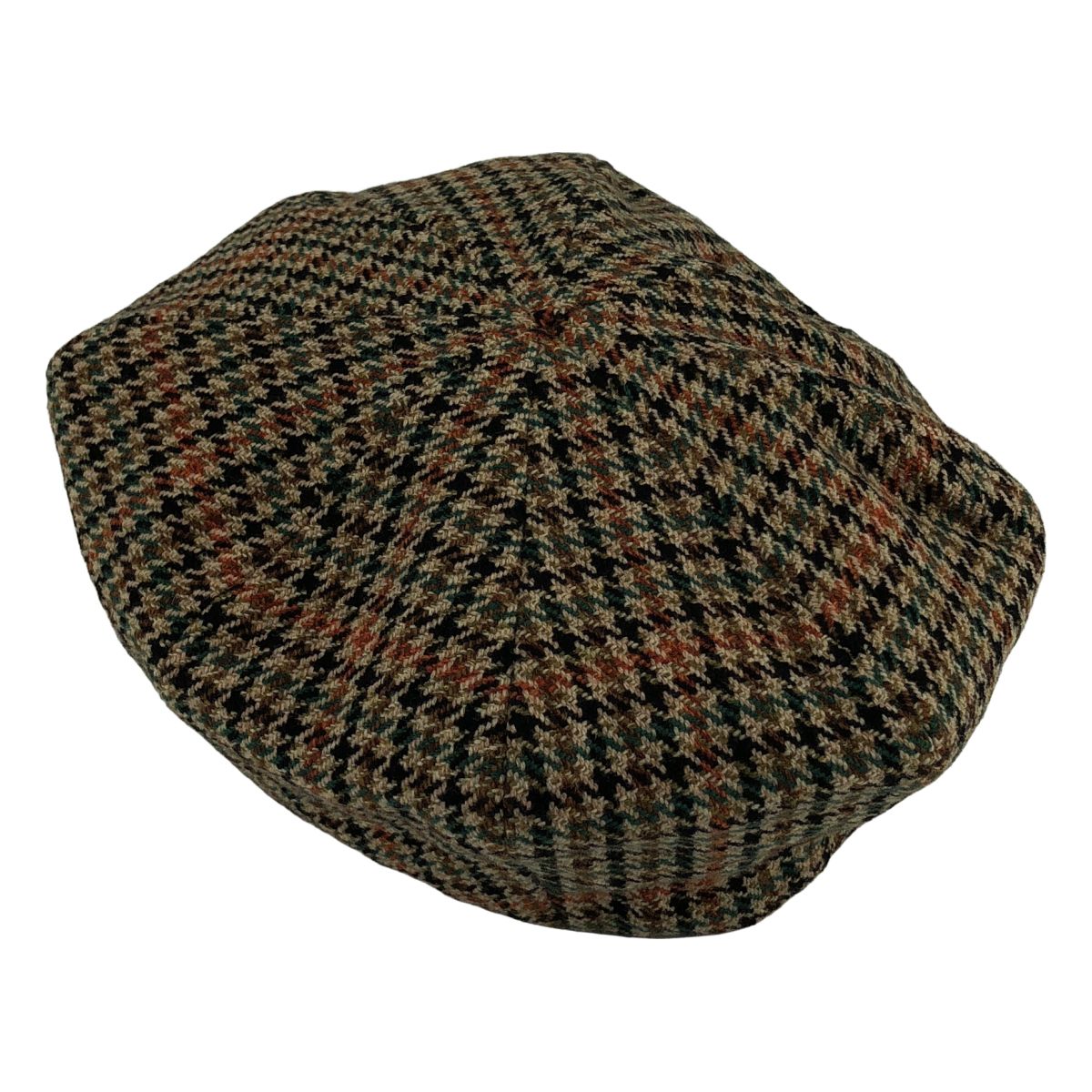 Gucci Wool Houndstooth Beret L Beige Hat — view 3
