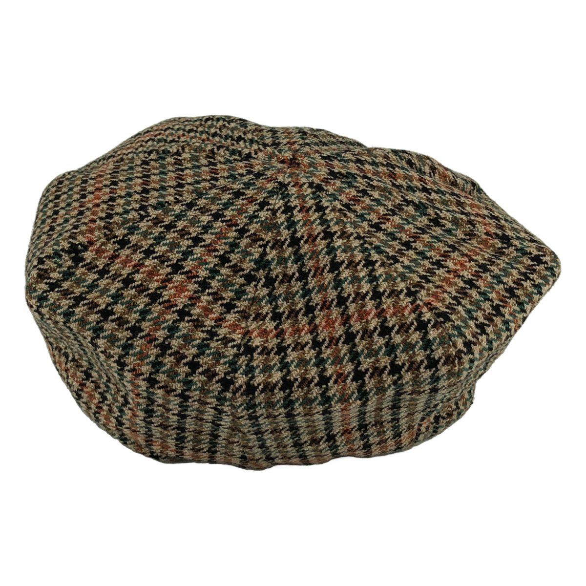 Gucci Wool Houndstooth Beret L Beige Hat — view 4