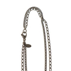Chanel 06P CC Logo Double Chain Choker Necklace Silver — view 4