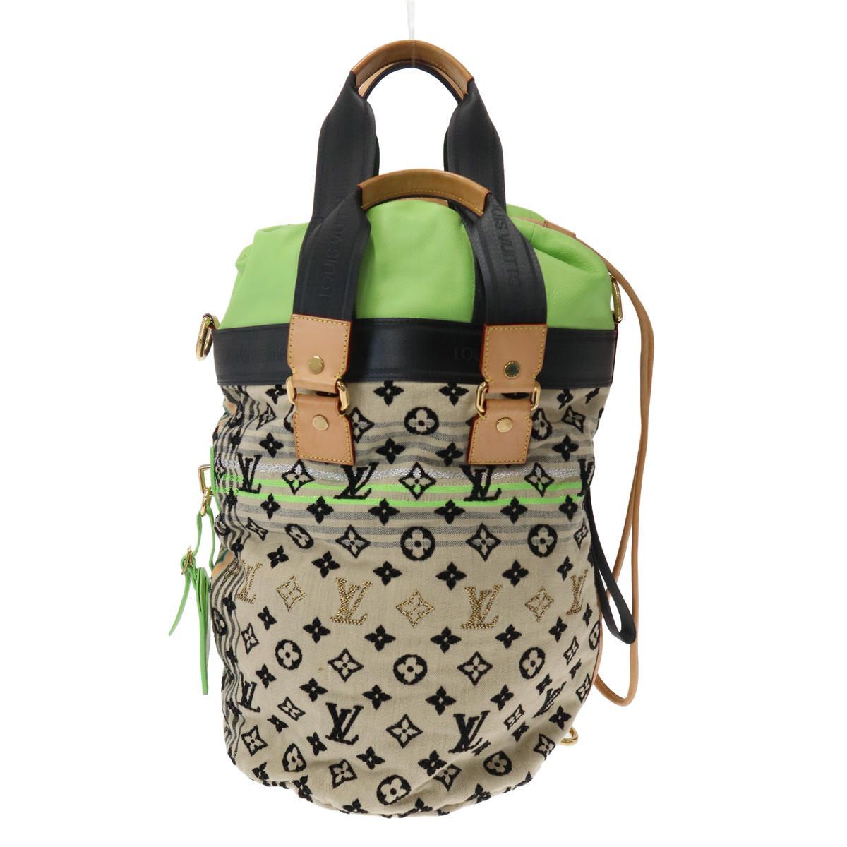 Louis Vuitton by Marc Jacobs Monogram Cheche Gypsy Shoulder Bag Beige Multicolor
