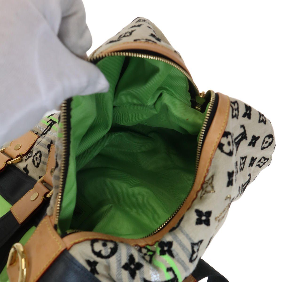 Louis Vuitton by Marc Jacobs Monogram Cheche Gypsy Shoulder Bag Beige Multicolor — view 7