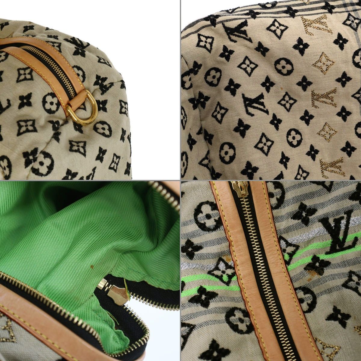 Louis Vuitton by Marc Jacobs Monogram Cheche Gypsy Shoulder Bag Beige Multicolor — view 8