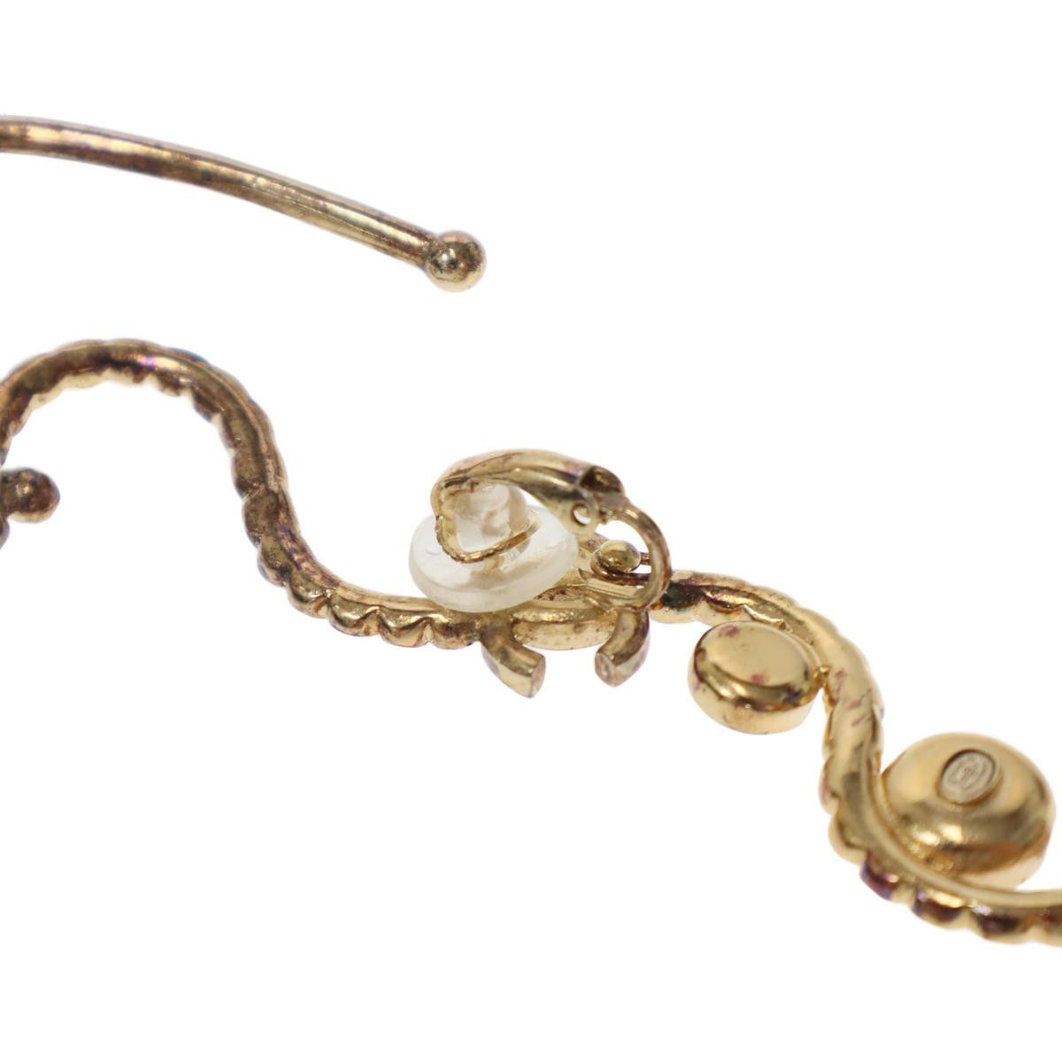 Chanel 23C CC Logo Stone Earrings Set Gold Blue — view 7