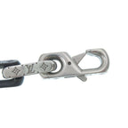 Louis Vuitton Bracelet Monogram Chain Silver Black Stainless Steel — view 4