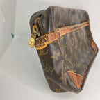 Louis Vuitton Monogram Compiegne Bag Brown Side Tab Torn — view 3