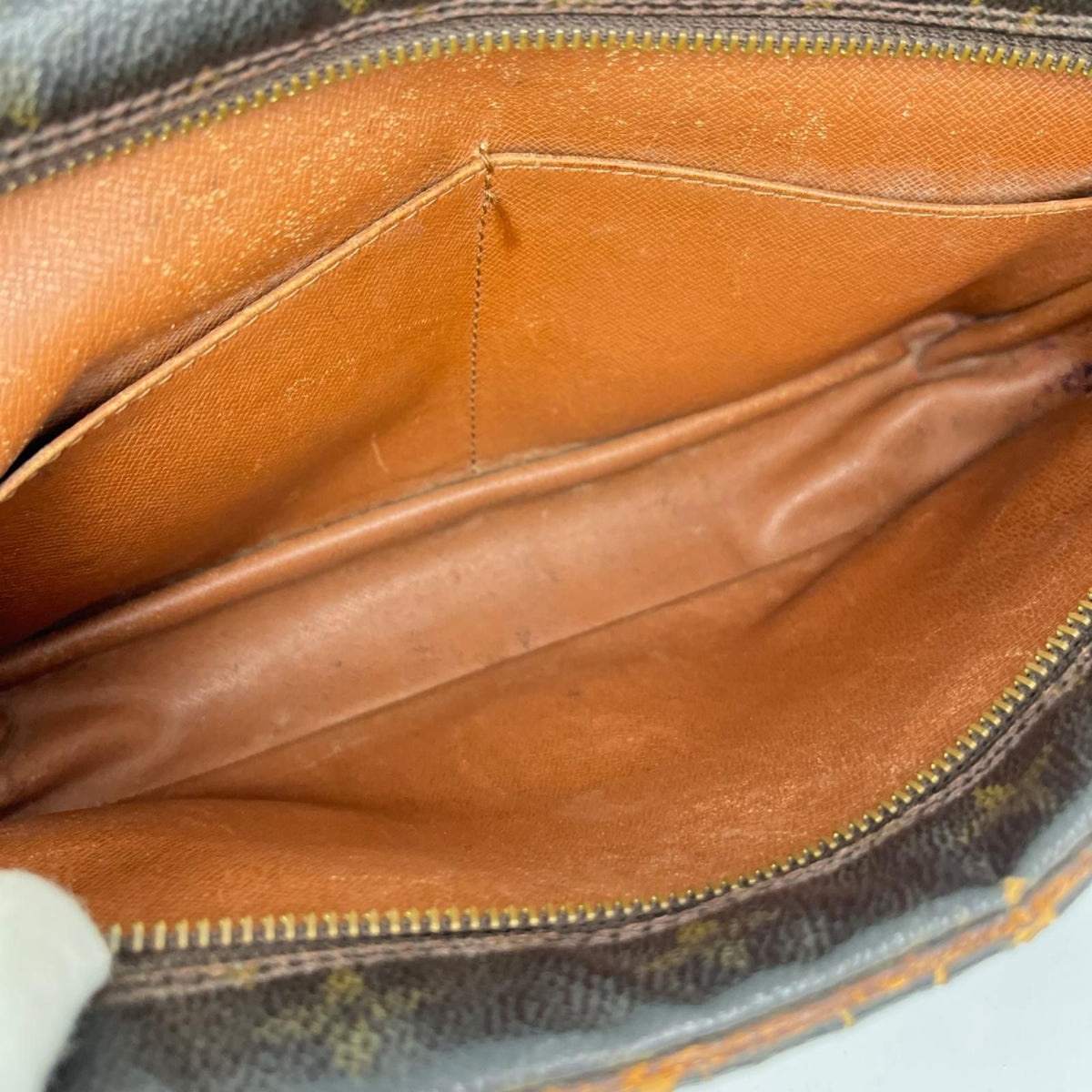 Louis Vuitton Monogram Compiegne Bag Brown Side Tab Torn — view 6