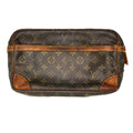 Louis Vuitton Monogram Compiegne Bag Brown Side Tab Torn