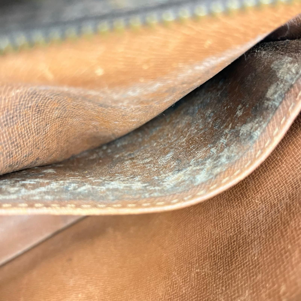Louis Vuitton Monogram Compiegne Bag Brown Side Tab Torn — view 8