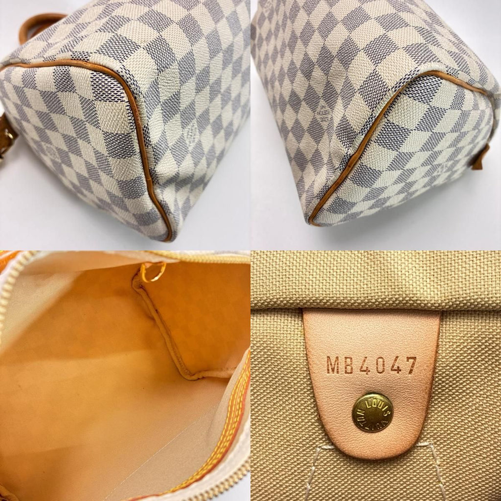Louis Vuitton Damier Azur Speedy 25 Mini Boston Bag — view 8