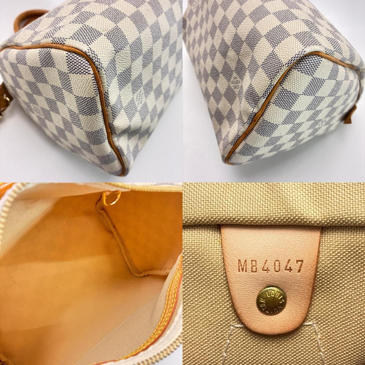 Louis Vuitton Damier Azur Speedy 25 Mini Boston Bag — view 8
