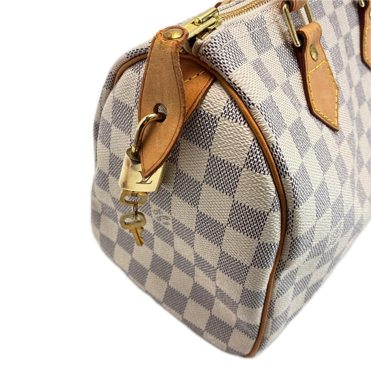 Louis Vuitton Damier Azur Speedy 25 Mini Boston Bag — view 4